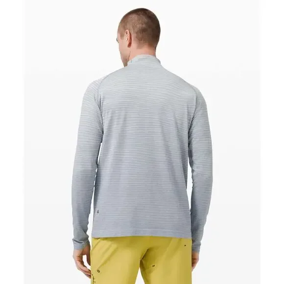 Lululemon Metal Vent Tech 1/2 Zip‎ Sweatshirt Wave Fade Chambray Size XL - Picture 3 of 11